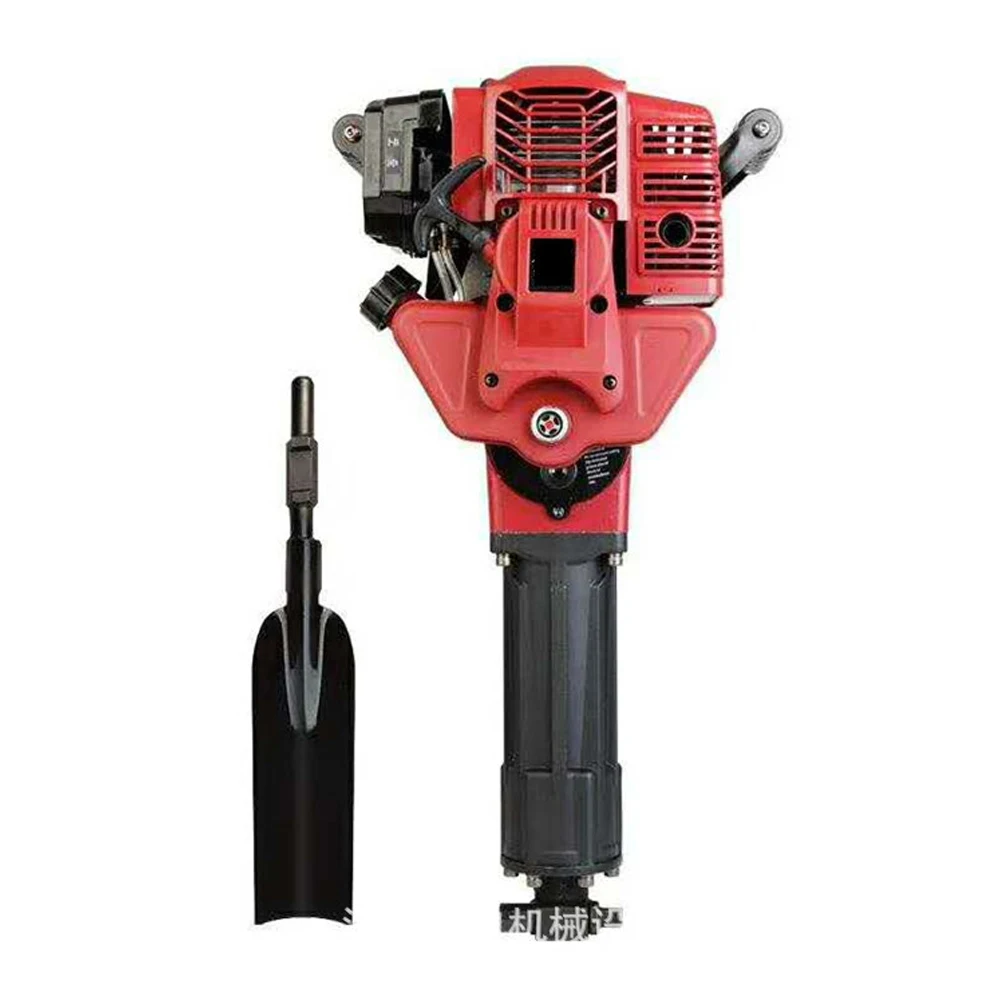 Portable Multi-functional 4 Stroke Petrol Tree Digger Gasoline Tamper Gas Powered Jack Hammer with Nine Working Tools