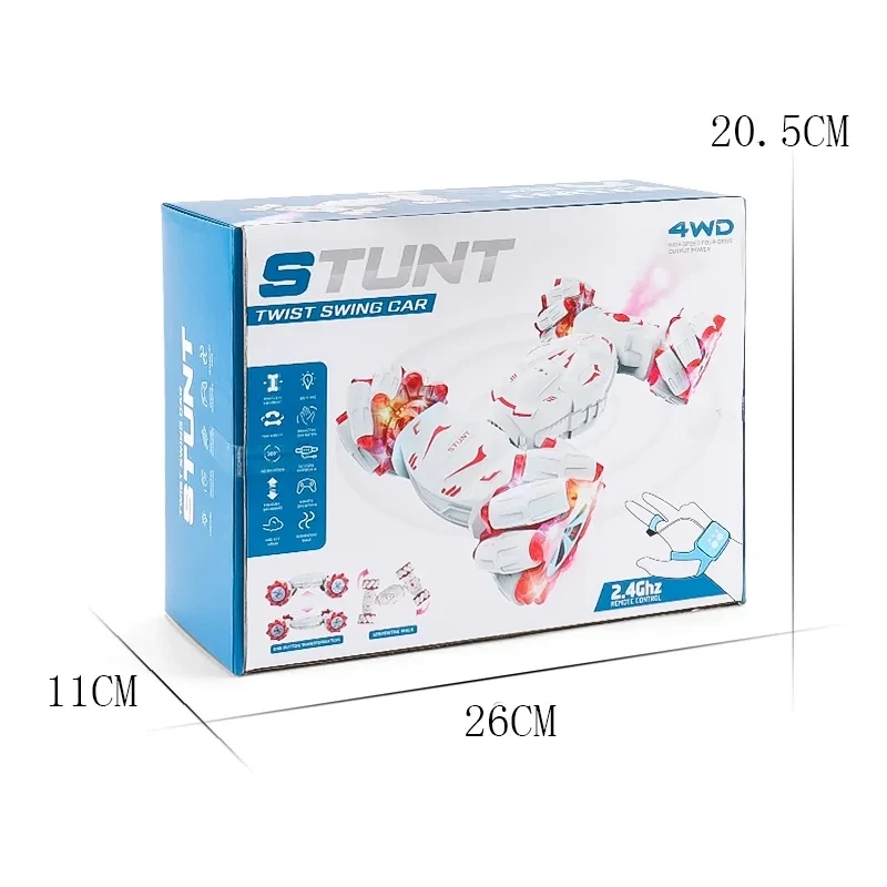 JC06 RC Stunt Car Remote Control Watch Gesture Sensor Electric Toy RC Drift Car 2.4GHz 4WD Rotation 360 Kids Christmas Gifts