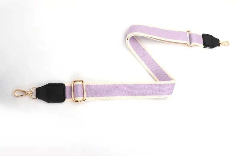 Dynamics Colorful Wide Shoulder Strap Adjustable Replacement Belt Cross Body Handbag Purse Strap Cotton Canvas Fabric Bag Strap