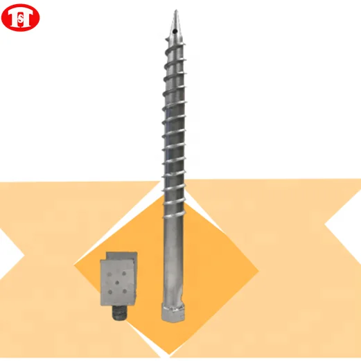 galvanized ground spiral screw pile for high quality and helical ground anchor & earth screw pile