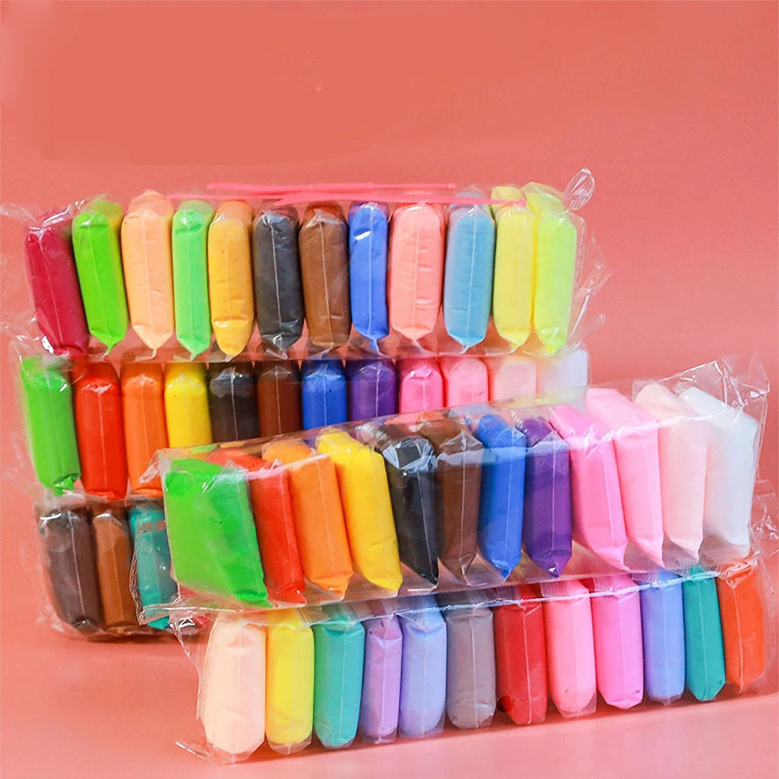 24 colors  super light clay kindergarten toy creativity DIY colored clay Plasticine