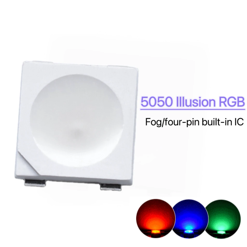 0 2 Вт матовый 5050rgb волшебный цвет лампы бусины со встроенным IC полноцветный совместимый четырехконтактный WS2812B SMD Светодиодная лампа