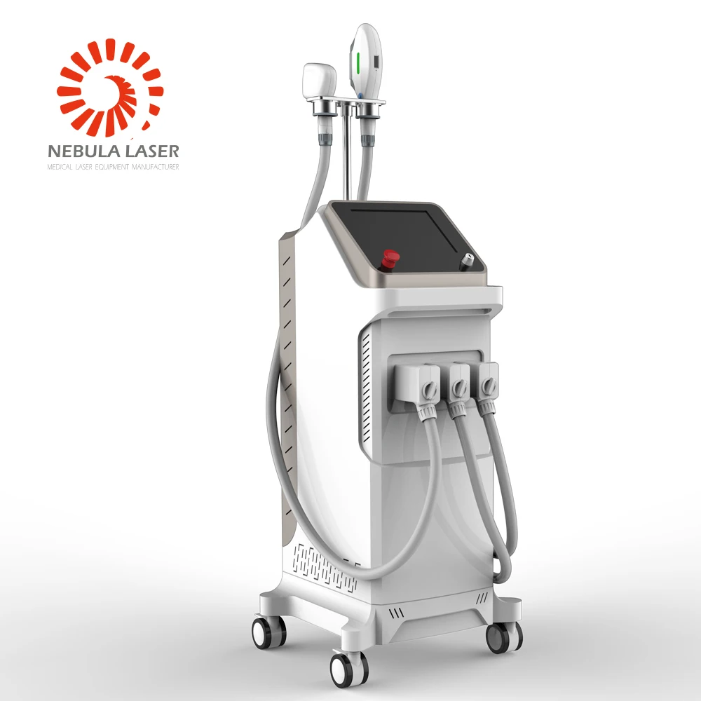 4 in 1 high power ipl elight nd yag laser tattoo removal 808nm hair removal beauty salon machine