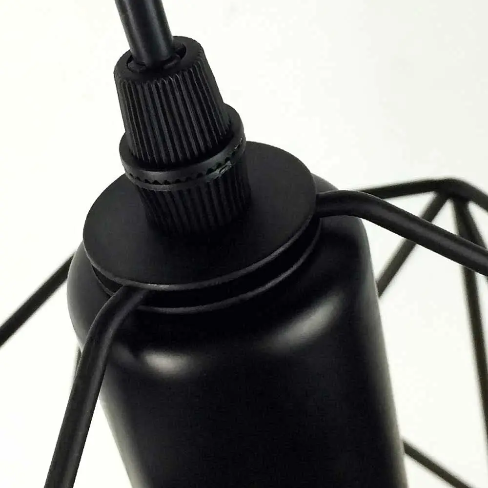 Nordic Vintage Style Iron Pendant Lamp Traditional Chandeliers Warm White Light Home Decor E27 Bulb Base Included Kitchen Island