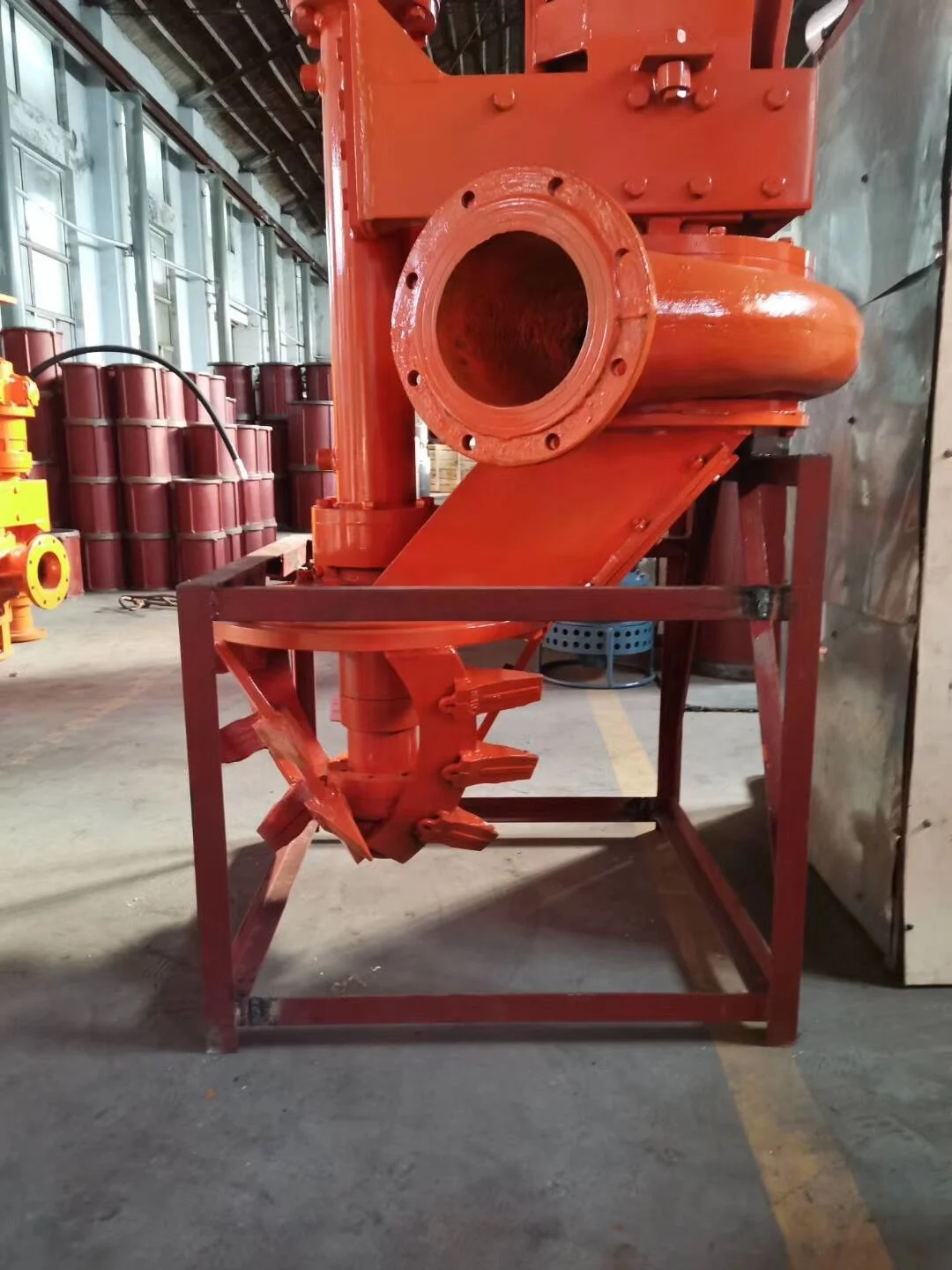 Submersible dredge pump hydraulic excavator