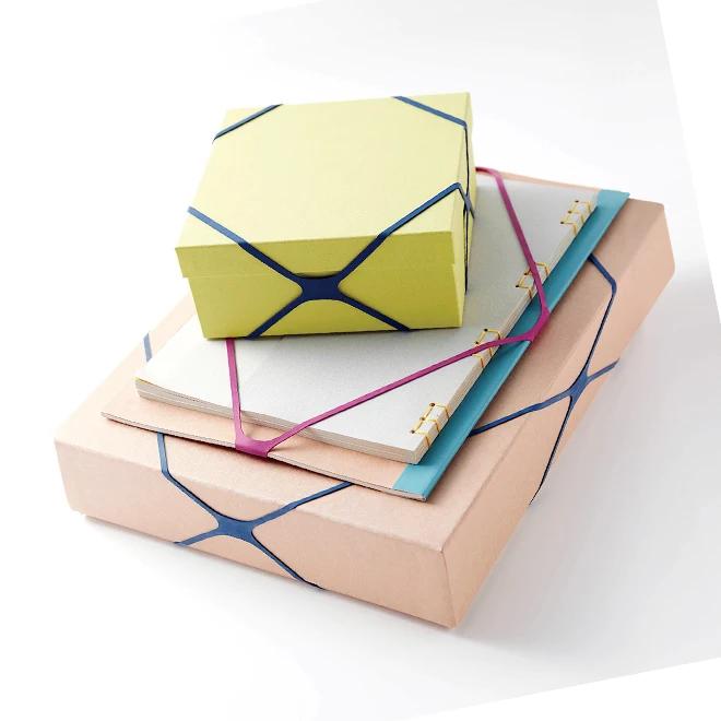 In Bulk Blue Custom Elastic Flat Wide Rubber Band For Kids Girls Boys Stationery Book Box