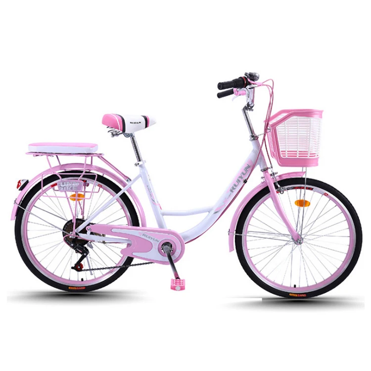 Good quality OEM 24 inch single speed steel frame women bike cycle city/ladies cycles city bike/bike city