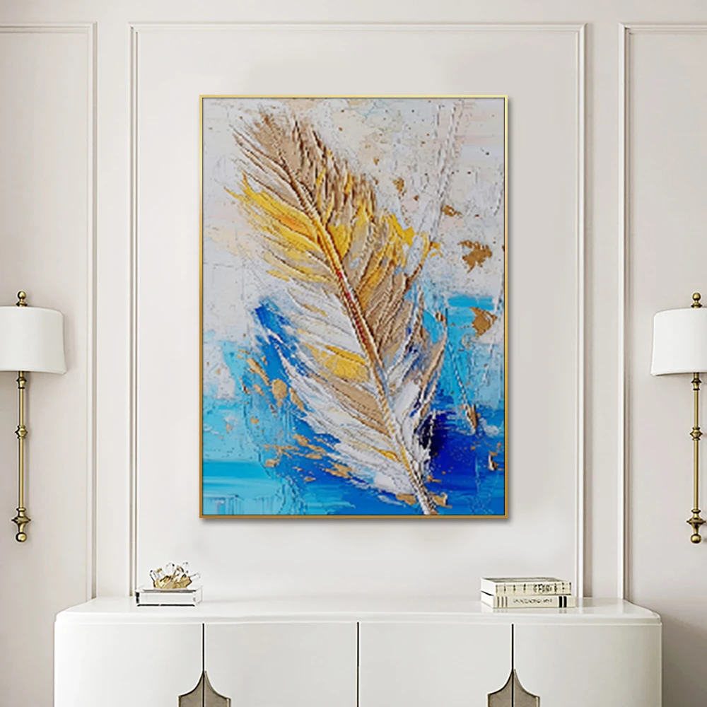 Huamiao Hand Made Canvas Oil Paintings For Living Roo Wall Art Texture Abstract Hand Painted Painting