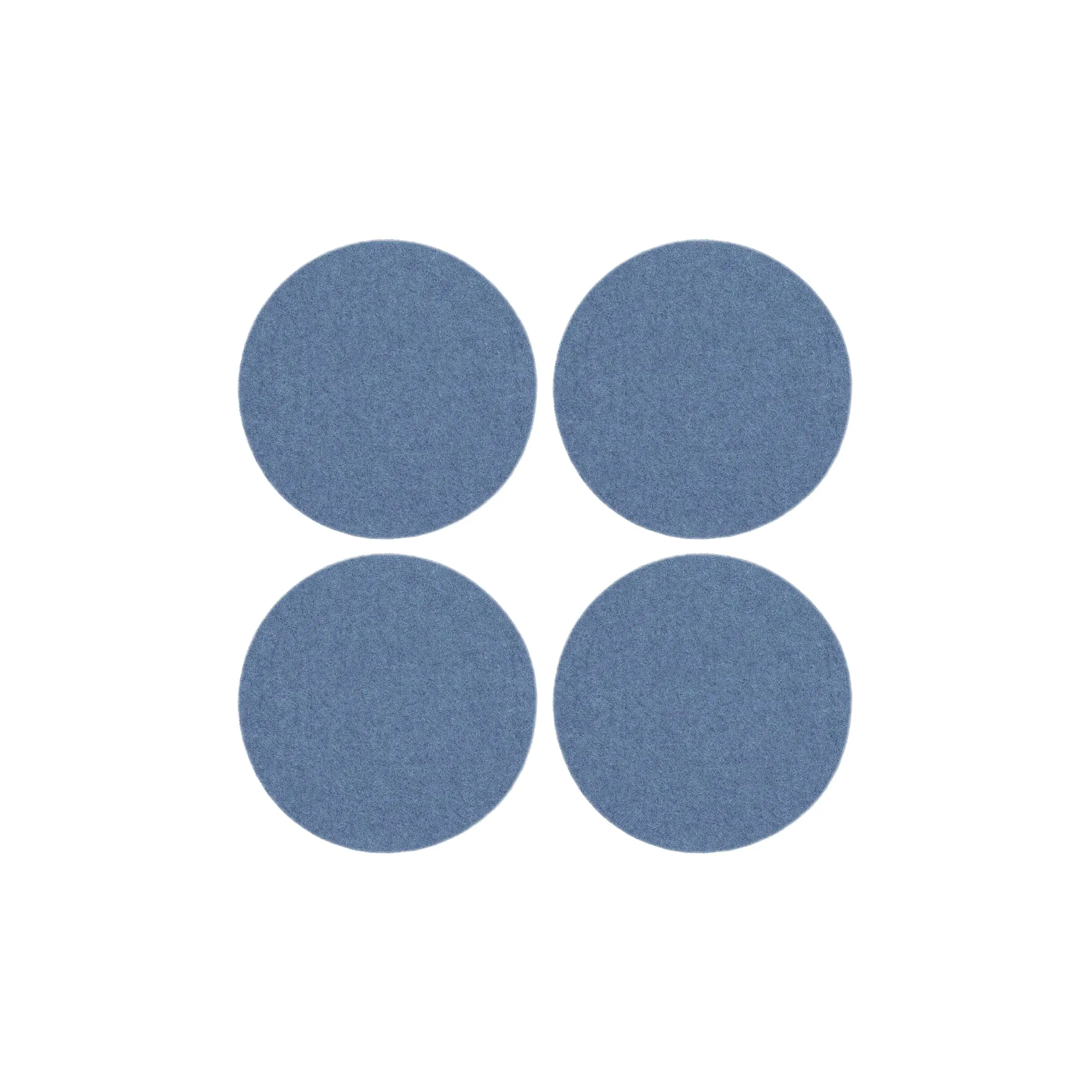 Custom Size Plant Coasters 8 10 12 Inch Reversible Absorbent Waterproof Round Felt Pad Mat Gray Set