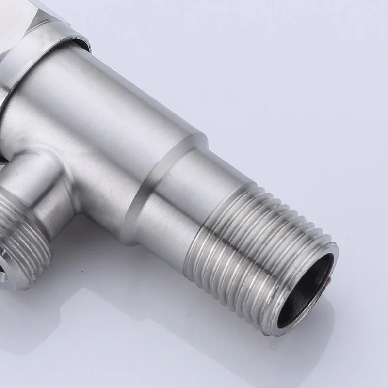 Wholesale price sanitary fitting 304 stainless steel angle valve family angle stop cock valve