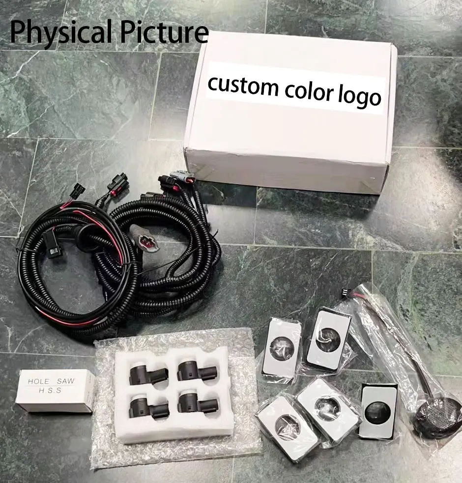 Non-ECU Sensor Parking Car Front And Rear Reverse 16mm 8 Ultrasonic Parking Sensor System With Buzzer