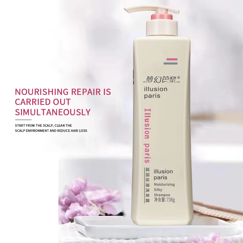 Domelay Smooth Keratin Shampoo Healthy Stronger Hair Longer Fragrance Women Dry Organic Shampoo