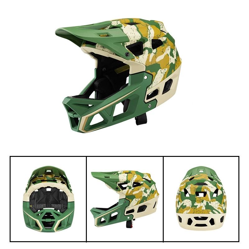 Adjustable Detachable MTB BMX Lightweight Adult Kids Children Full Face Helmet