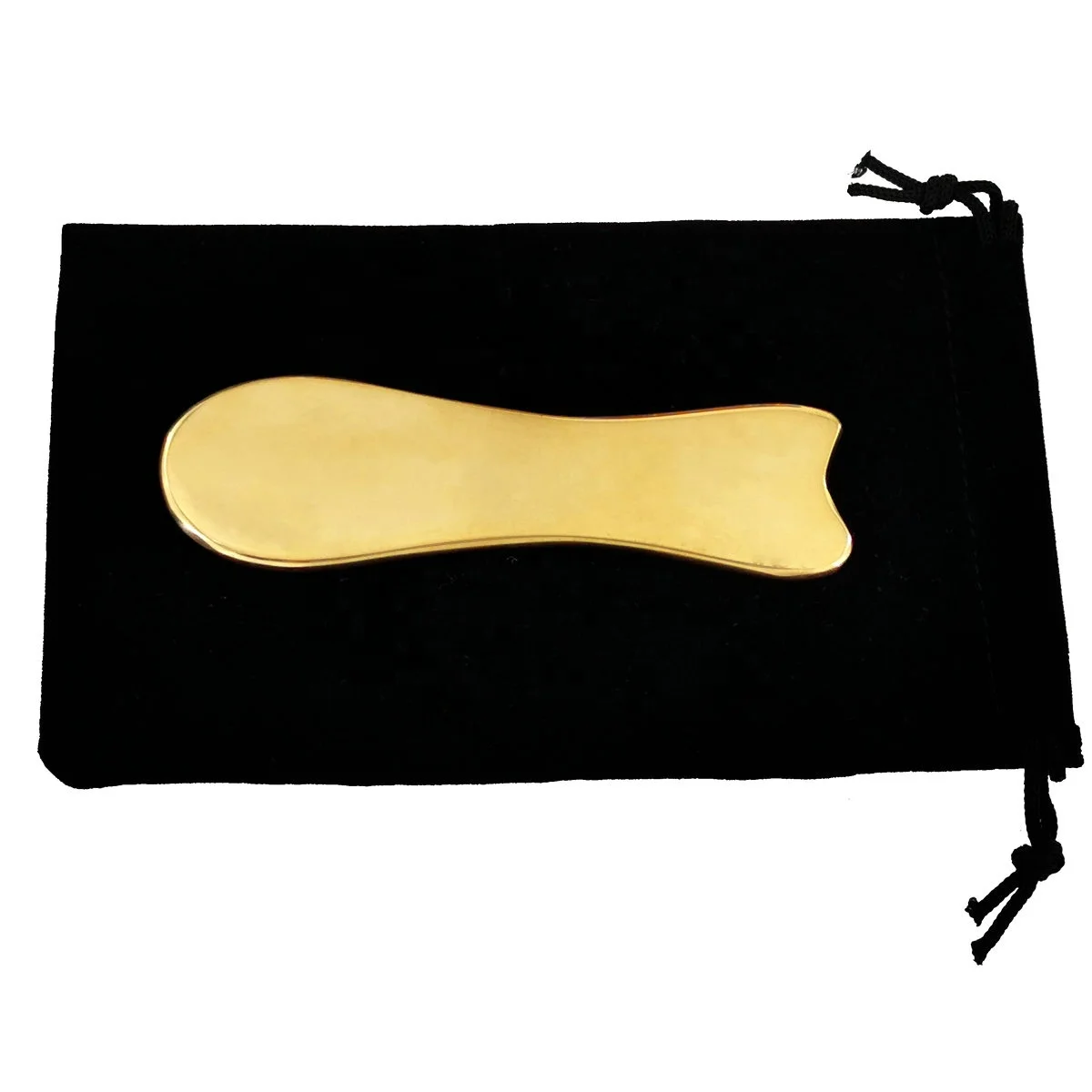 Hot sell Fish shape Gold Gua Sha Copper Massage Tool, IASTM Myofascial Scraping Tools To Physical Therapy, Scar and Soft Tissue