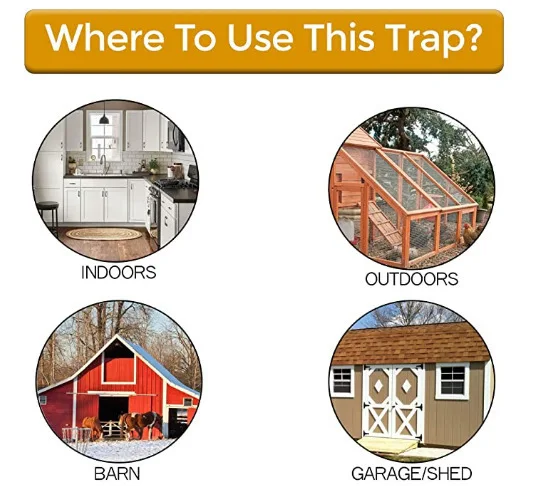 Reusable Humane Slide Bucket Lid Rat Trap Flip n Slide Bucket Lid Mouse Trap For Outdoor