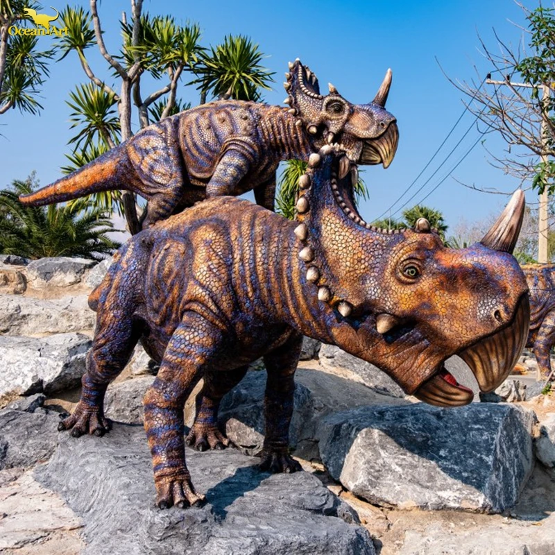 Handmade Realistic 3D Life-size Simulation Animatronic Dinosaur For Theme Park