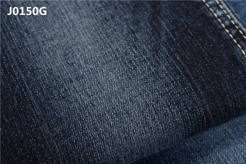 Repreve 9 oz slub effect big stretch denim fabric for lady