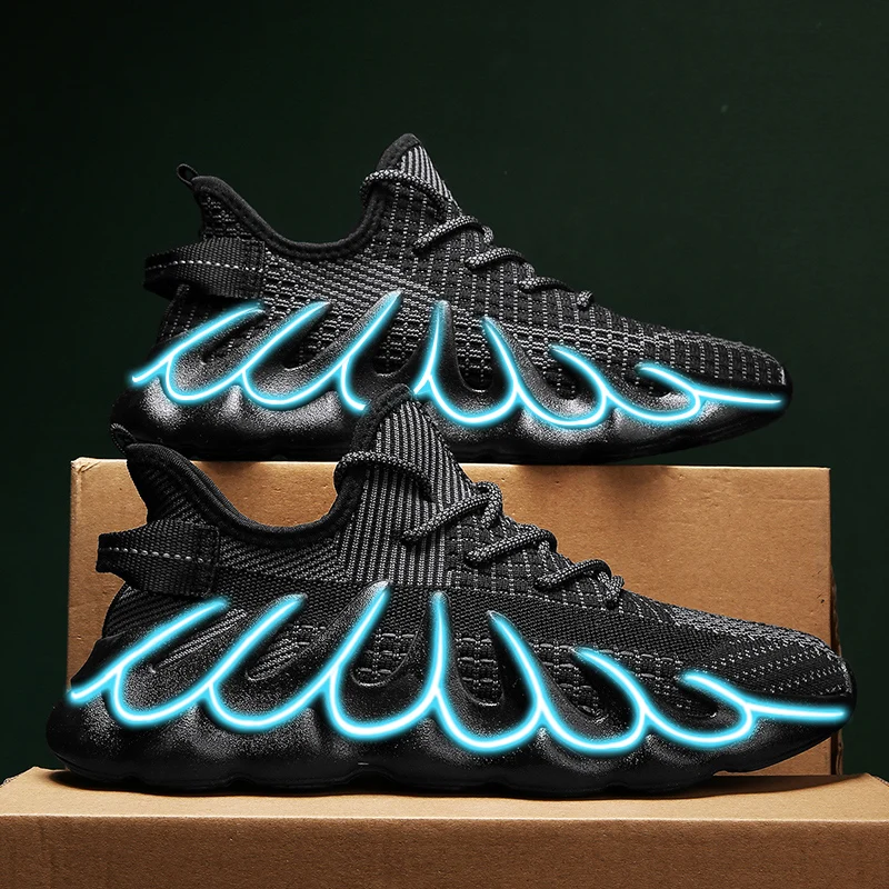 New Model Custom Outsole Shoes For Running Man Bright Light Sneaker Online Specail Fashion Running Shoes Online