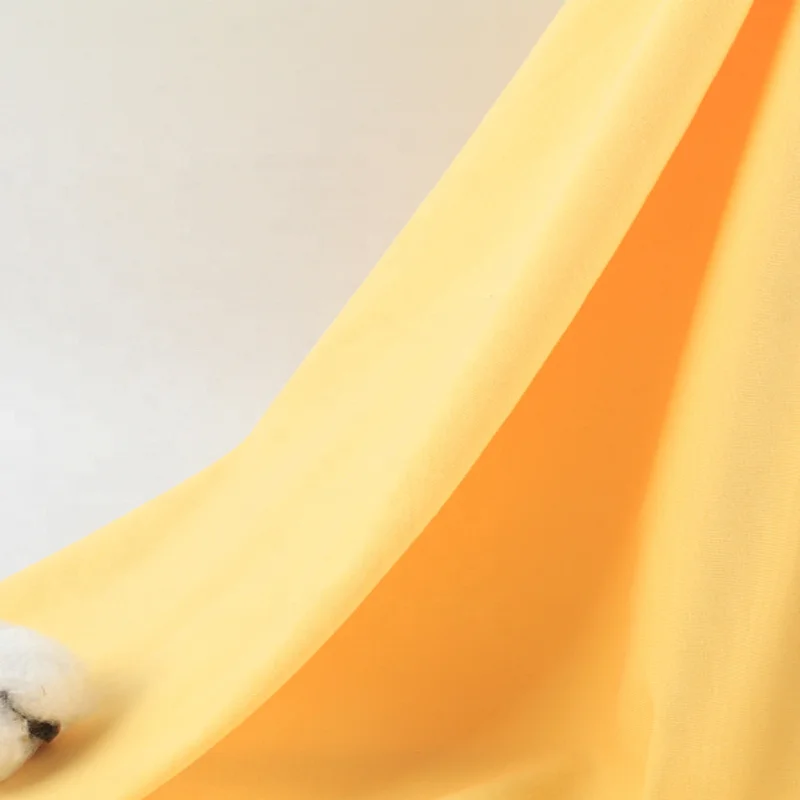 Светло-желтого ажурного трикотажа и Двойная Ткань Джерси 66% бамбук 28% хлопок 6% спандекс 230GSM ткань для одежды