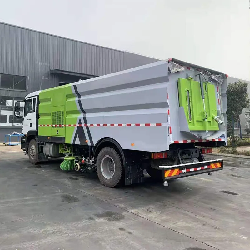 Sinotruk Sitrak 4x2 High Pressure Road Sweeper Truck 7CBM High Pressure Vaccuum Pump Street Washing Cleaning Truck for Airport