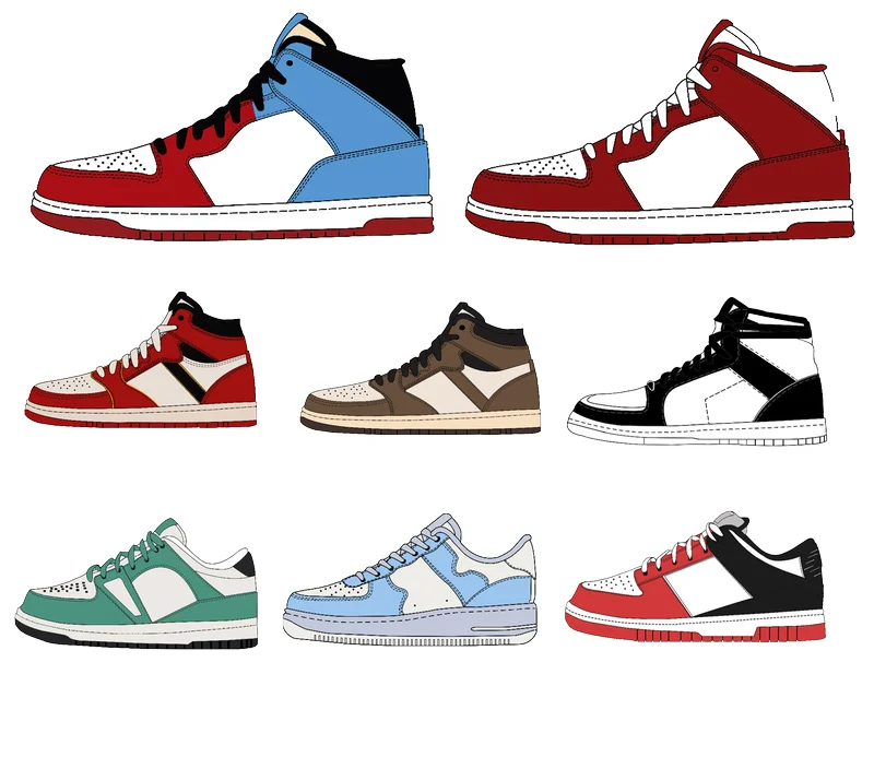 Factory Wholesale Fashion Basketball Running Fitness Trendy Men Women Walking Style Casual Shoes Sneakers