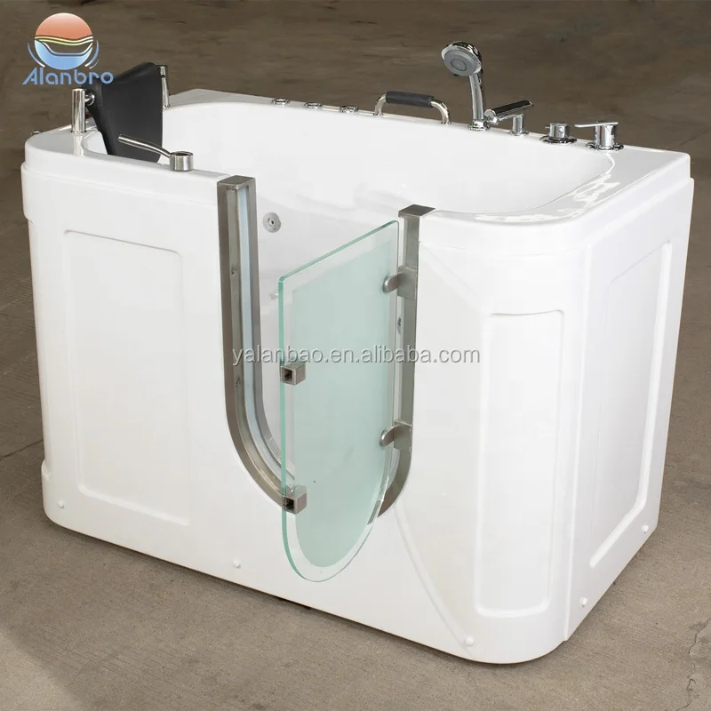 Modern Design easy access baths walk in bathtub shower with jets H-5618