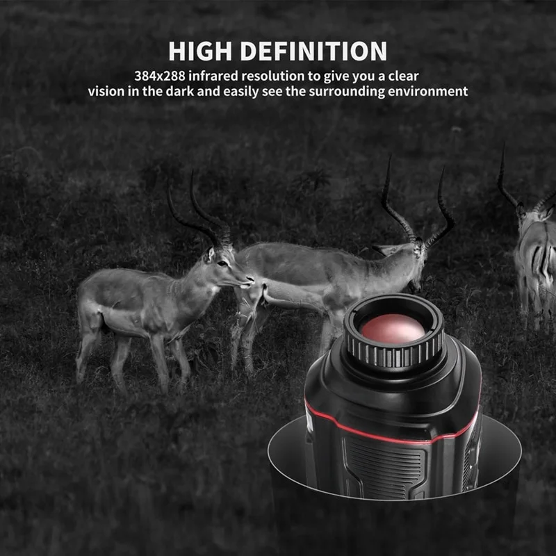 Hti A4 384*288 Cheap Clip On Thermal Infrared Night Thermal Monocular For Hunting