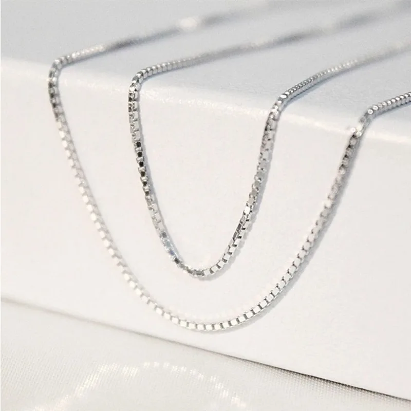 Fashion Jewelry S925 Sterling Silver classic Cuban Link Chain Necklace