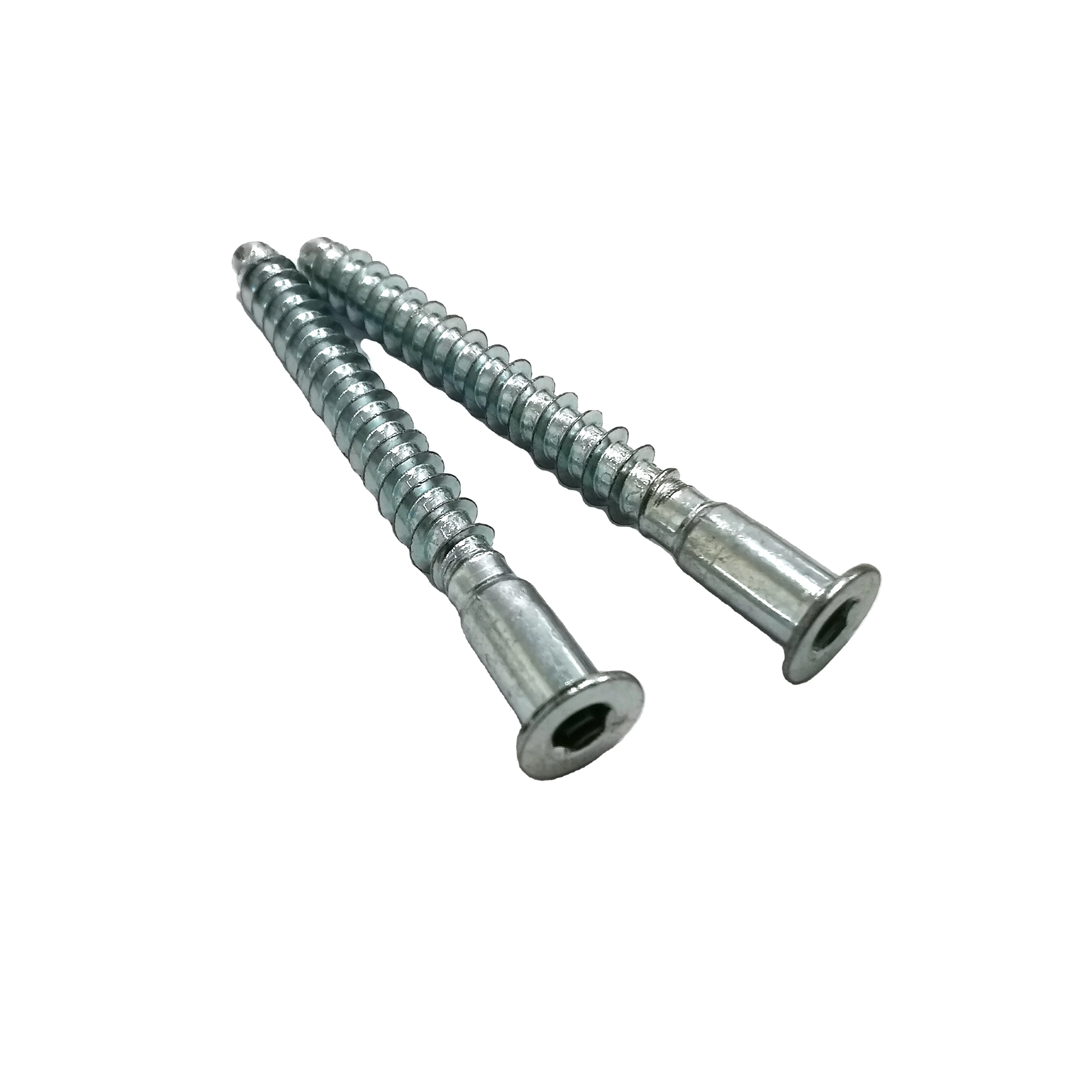 High Quality M10 Zinc Hex Socket Confirmat With Deep Hole Furniture s Chipboard Screw m3 screws