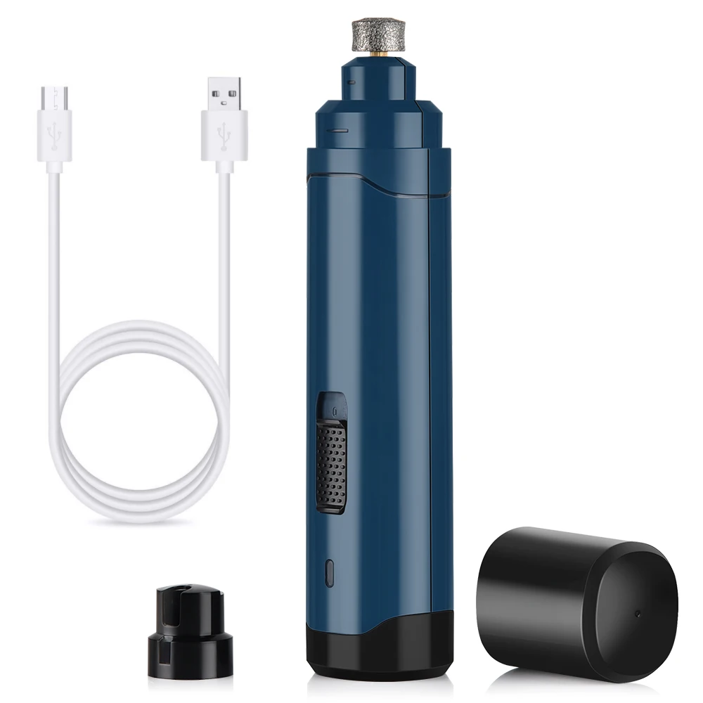 Перезаряжаемая машинка для стрижки ногтей с USB зарядкой для собак, кошек, лап, триммер для ухода за ногтями, аксессуары для домашних животных