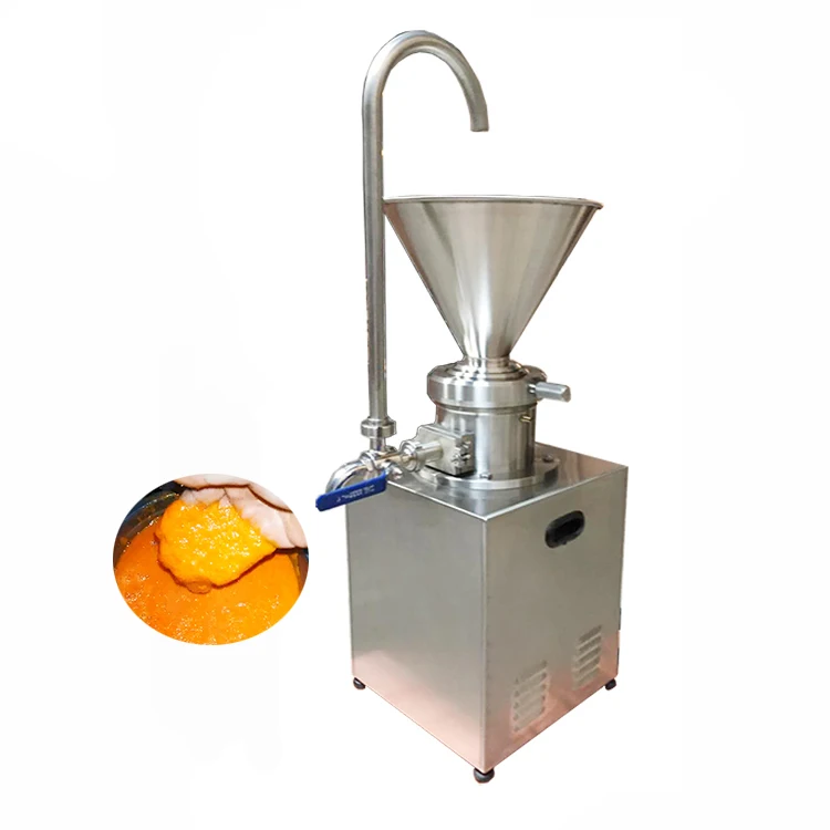 stainless steel vegetable juice tahini peanut butter pepper chilli sauce making machine/colloid mill