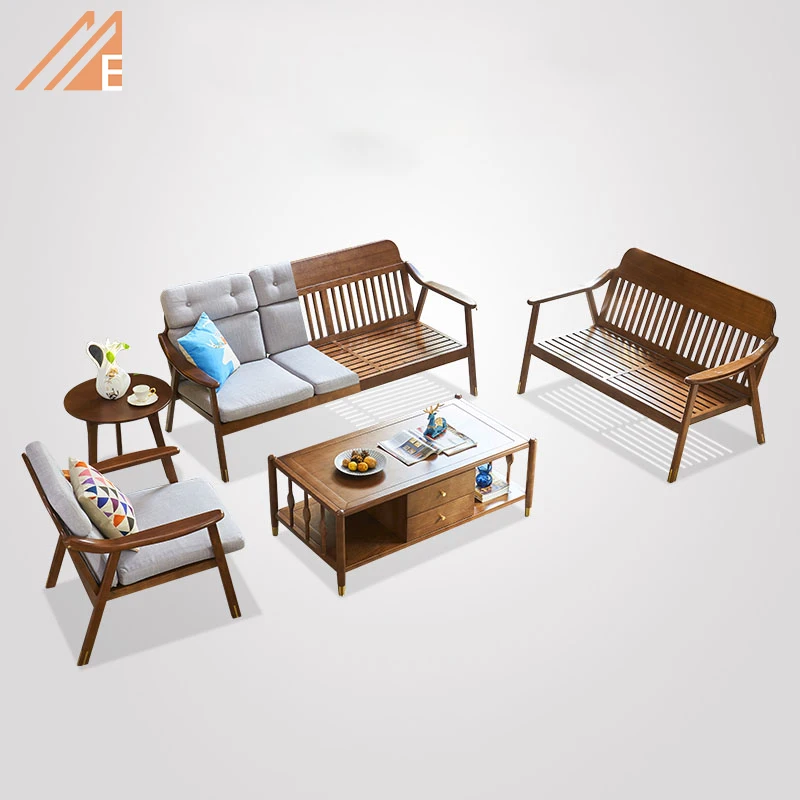 Новое поступление простой Гостиная итальянская ткань диван наборы для ухода за кожей деревянный стул