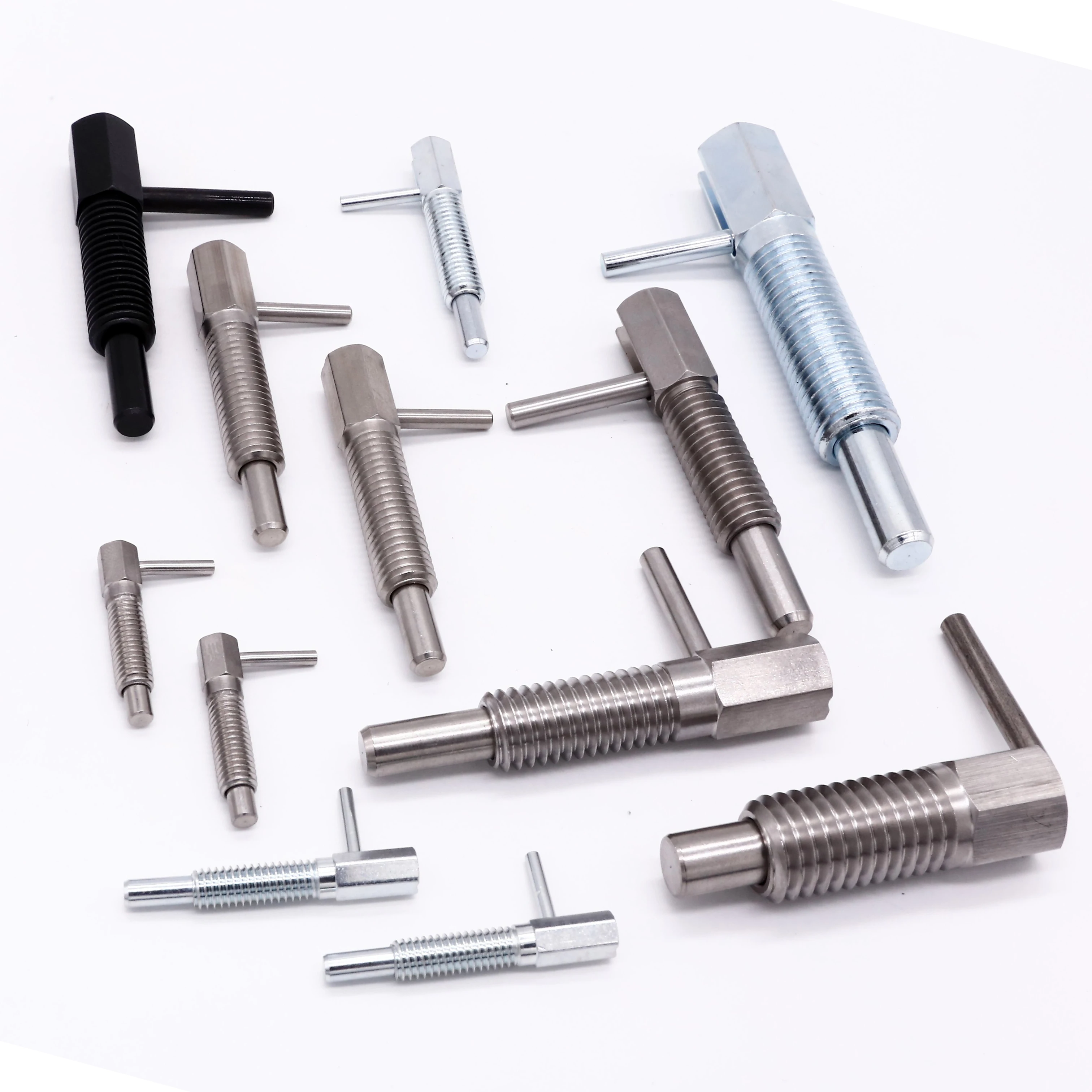 L Handle Retractable Indexing Plunger Pull Lock Pin with Spring Loaded