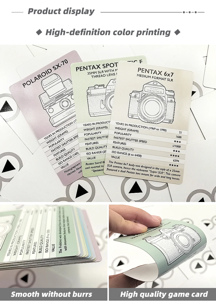 Custom design paper playing Card Game for party