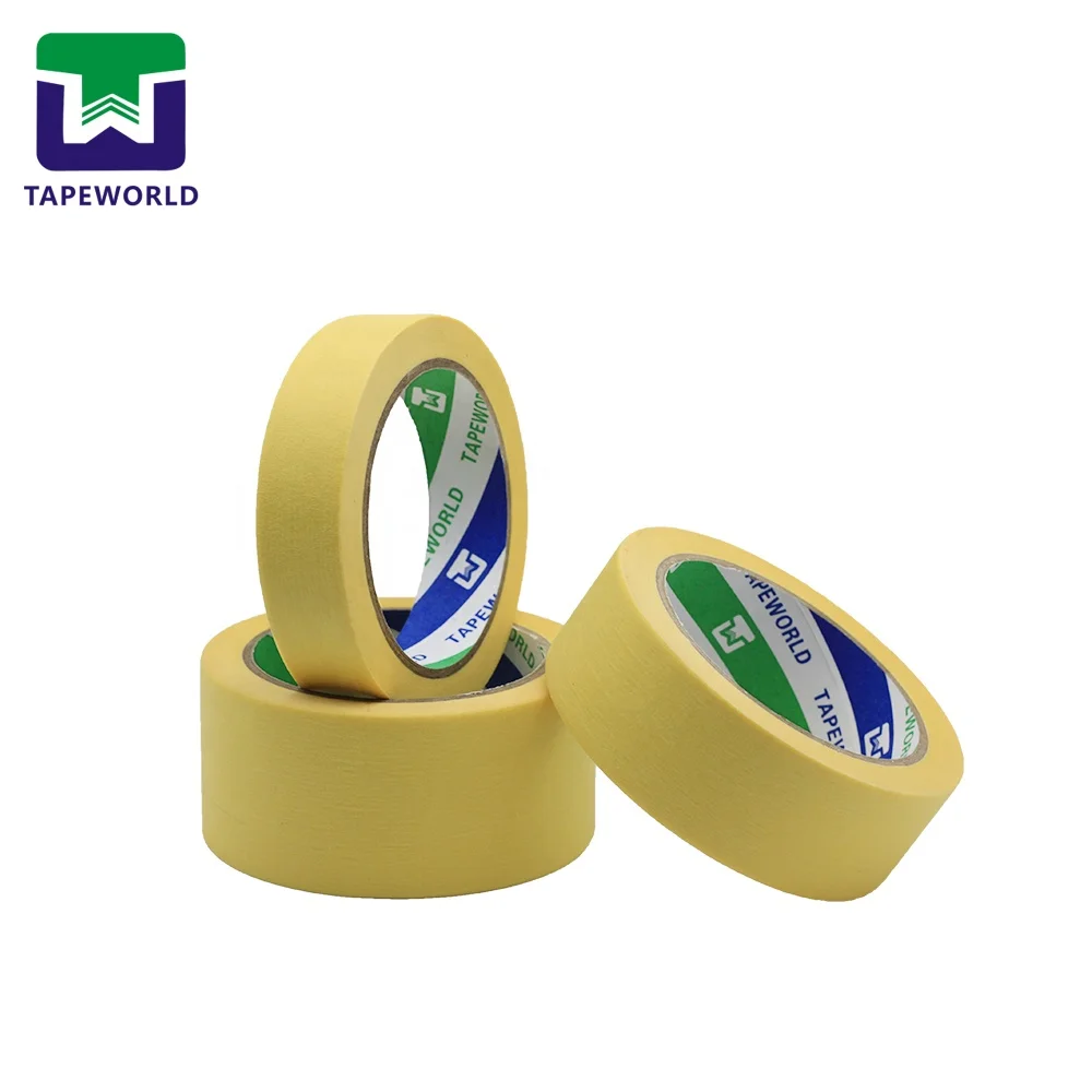 Wholesale color masking tape large roll rubber tape paper mask tape Indoot for car painting