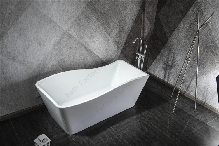 Hot Sale Bathroom Irregular Shape Fiber Glass Resin Bathtub Deep Soaking Acrylic Freestanding Bath Tubs