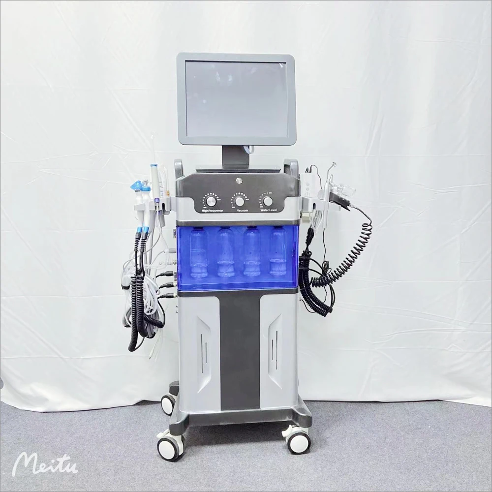 Профессиональный ультразвуковой инъекционный увлажняющий спрей для спа, светодиодная фотонная терапия, гидравлический уход за кожей, омоложение лица