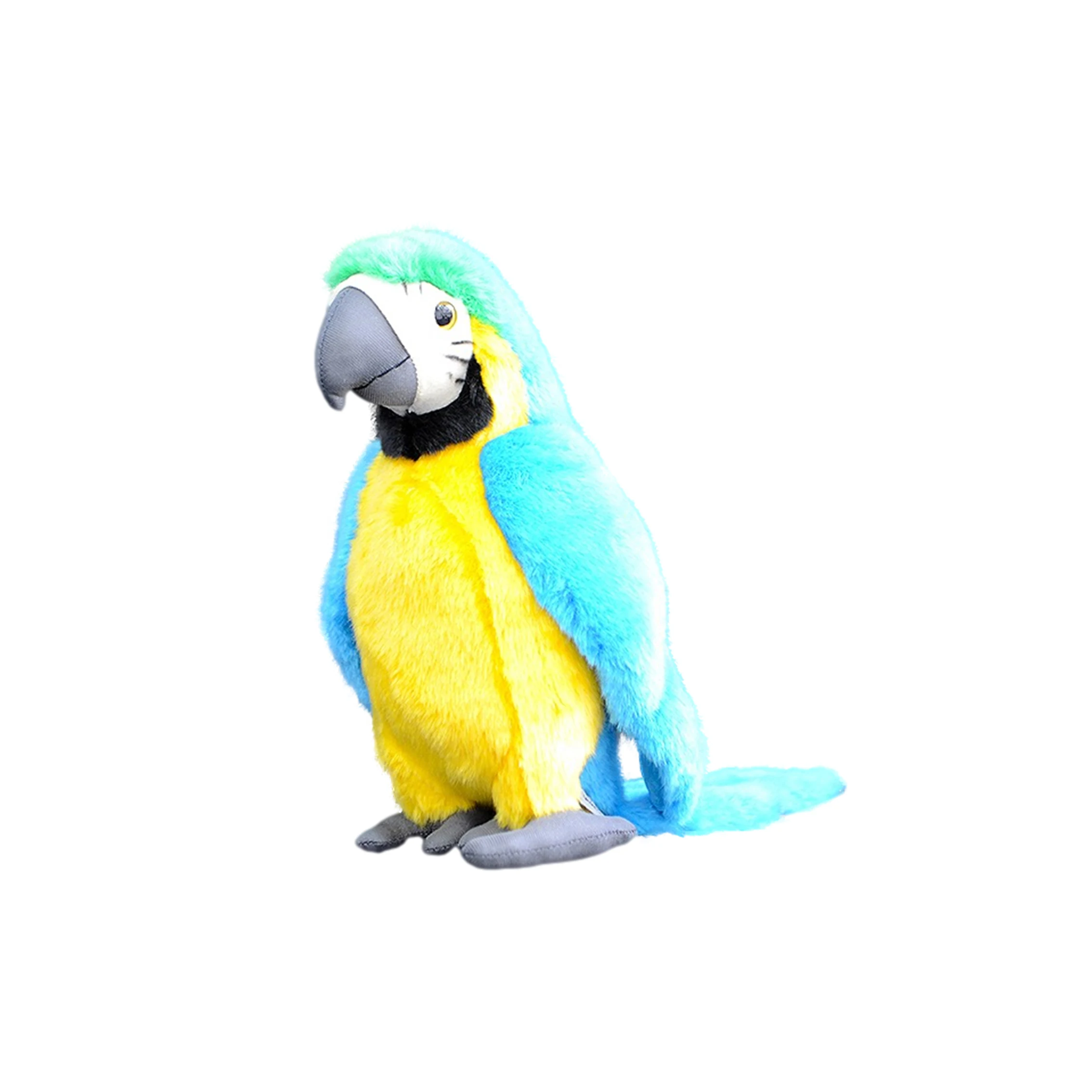 Speaking Voice Recorder Children Educational Electronic Simulation Animals Plush  Parrot Repeat Talking Toy