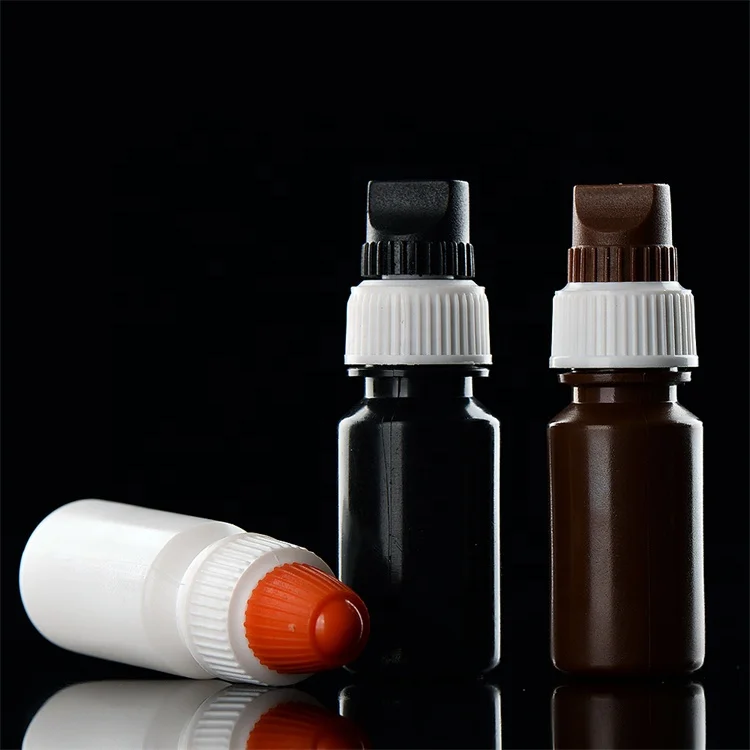 Empty 5ml 10ml 30ml Needle Tip Plastic Dropper Bottle Medical Eye Drops Bottle Plastic Eye Dropper Bottle with Childproof Cap