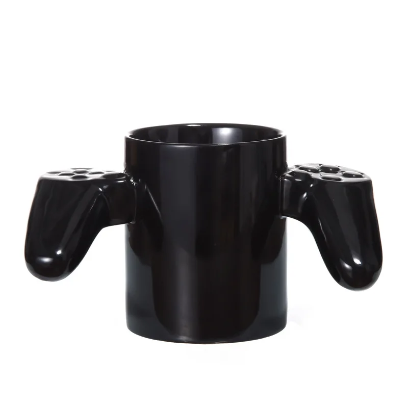 350ml cool gamer cups unusual game controller handle Gamer mug