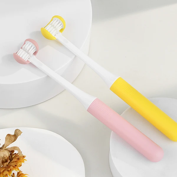 U-shape Soft Hair Toothbrush Cleanliness Tooth Brush Kids Toothbrush Product Portable 3-sided Dupont ABS for Babies Trending New