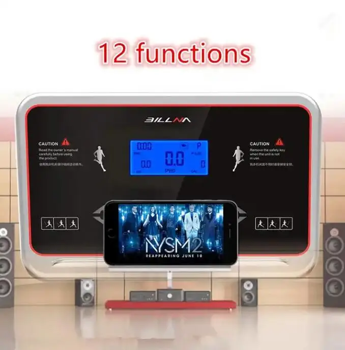 K&B Home 2023 Upgrade Treadmill Foldable With Massage Machine Dumbbell Home Fitness Treadmill