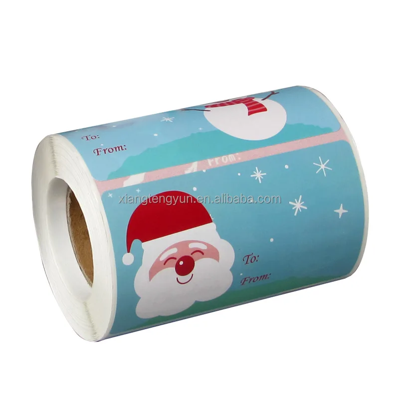 Factory Price Round Personalized Thank You For Your Small Business Packaging Custom Christmas Gifts Sticker