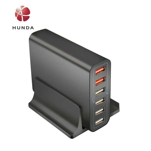  Оптовая продажа универсальное автомобильное зарядное устройство с Мульти usb адаптер для телефонов и планшетов портативный 6 порт QC3.0 60 Вт телефон зарядного устройства