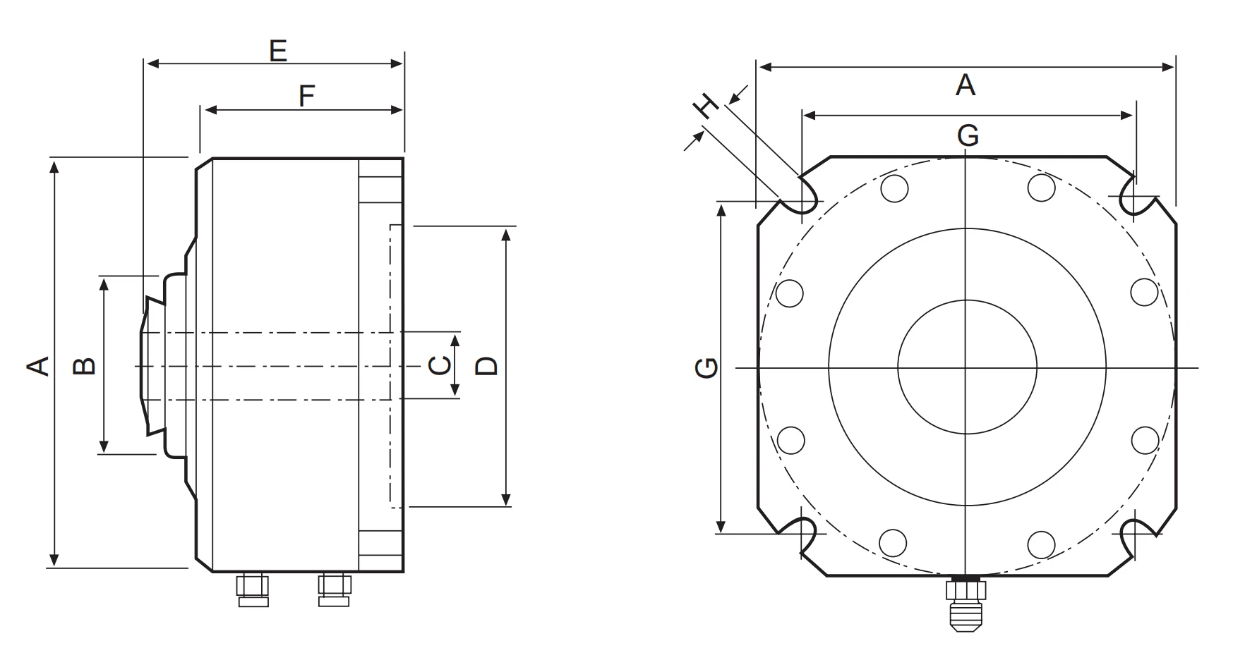 Vertical Pneumatic fIxing Collet Chuck for Drilling machine Milling machine Tapping machines