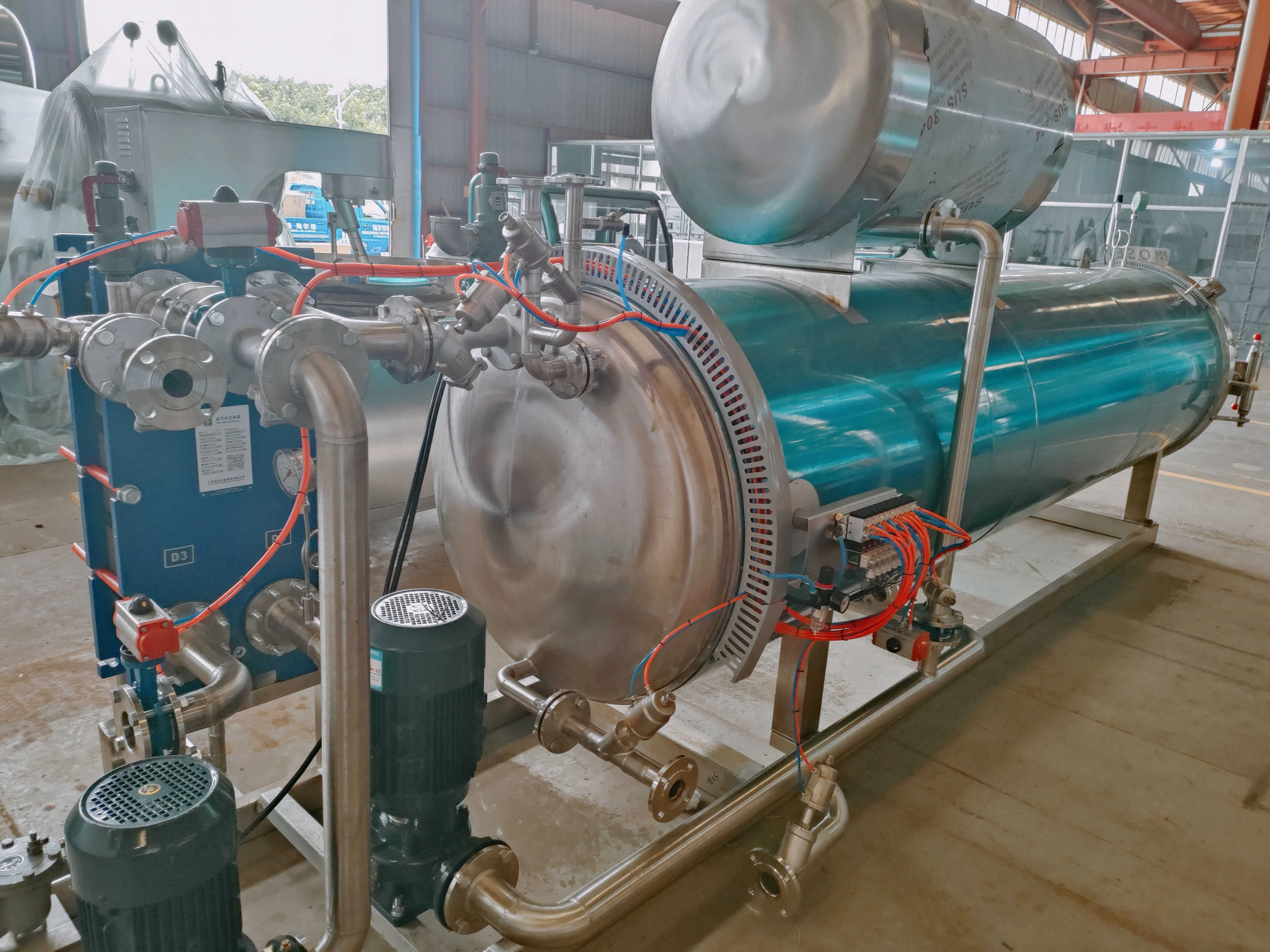 Horizontal Autoclave for Bottle Jar Cans Mini Sterilizing Steam Generator Autoclave Retort Sterilizer Automatic autoclave