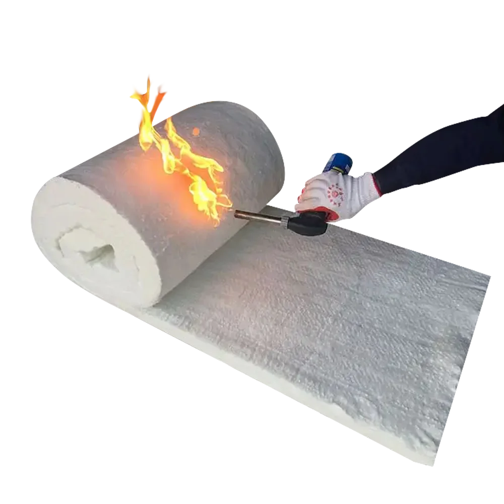 Oven refractory Ceramic Fiber Blanket  heat-insulating 1260 Degree Thermal Insulation Ceramic fiber wool mat blankets aluminum