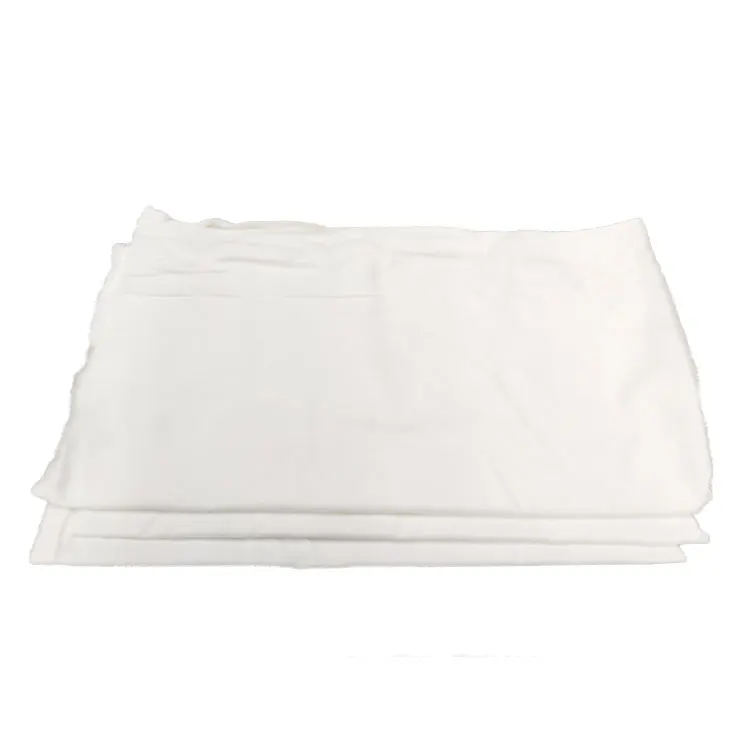 White Hotel Bed Sheet Waste 100% Cotton Wiping Workshop Industrial Cleaning Wiping Rags