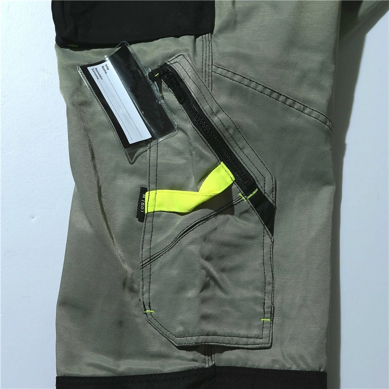 Wholesale Cheap Industrial Workwear Uniforms for Men Embossed Construction Coverall Cargo Work Pants