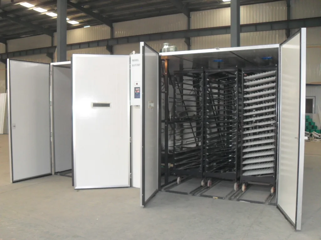 Hight quality 57600 eggs fully automatic incubators  automatic Large Capacity Poultry large egg incubator for sale